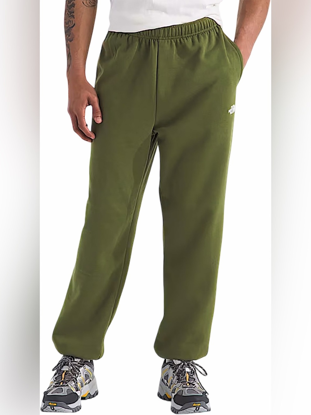 NORTH FACE Evolution Simple Dome Sweatpants Olive Woodland Green Size Large